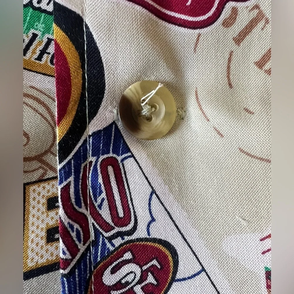 San Francisco Forty Niners NFL Hawaiian Style Shirt - Picture 6 of 9